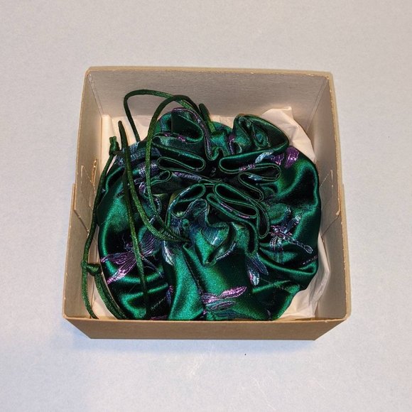 Netique Jewelry bag - in original box, dragonfly pattern, silk - Picture 3 of 4